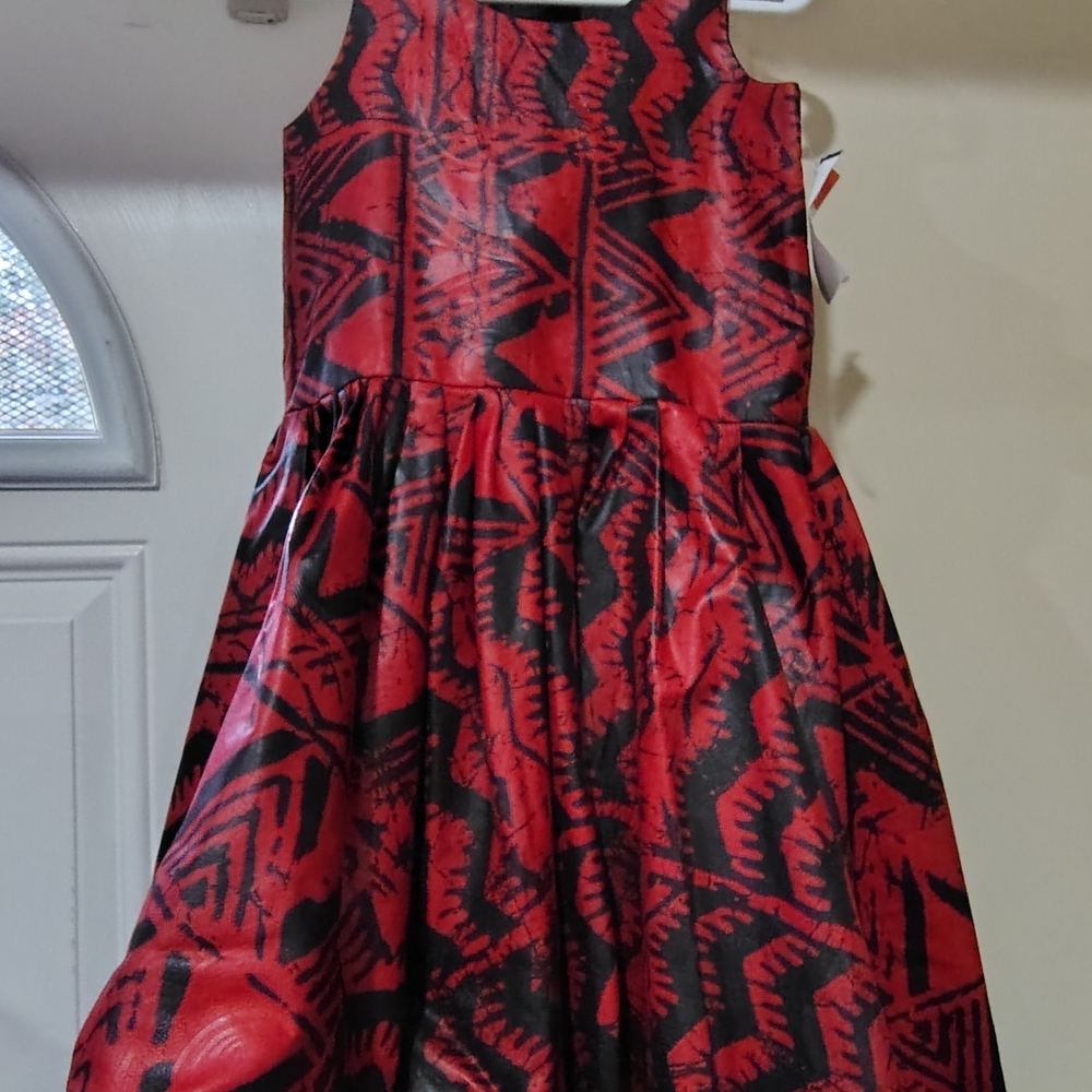Stylish Red and Black Kids Dress